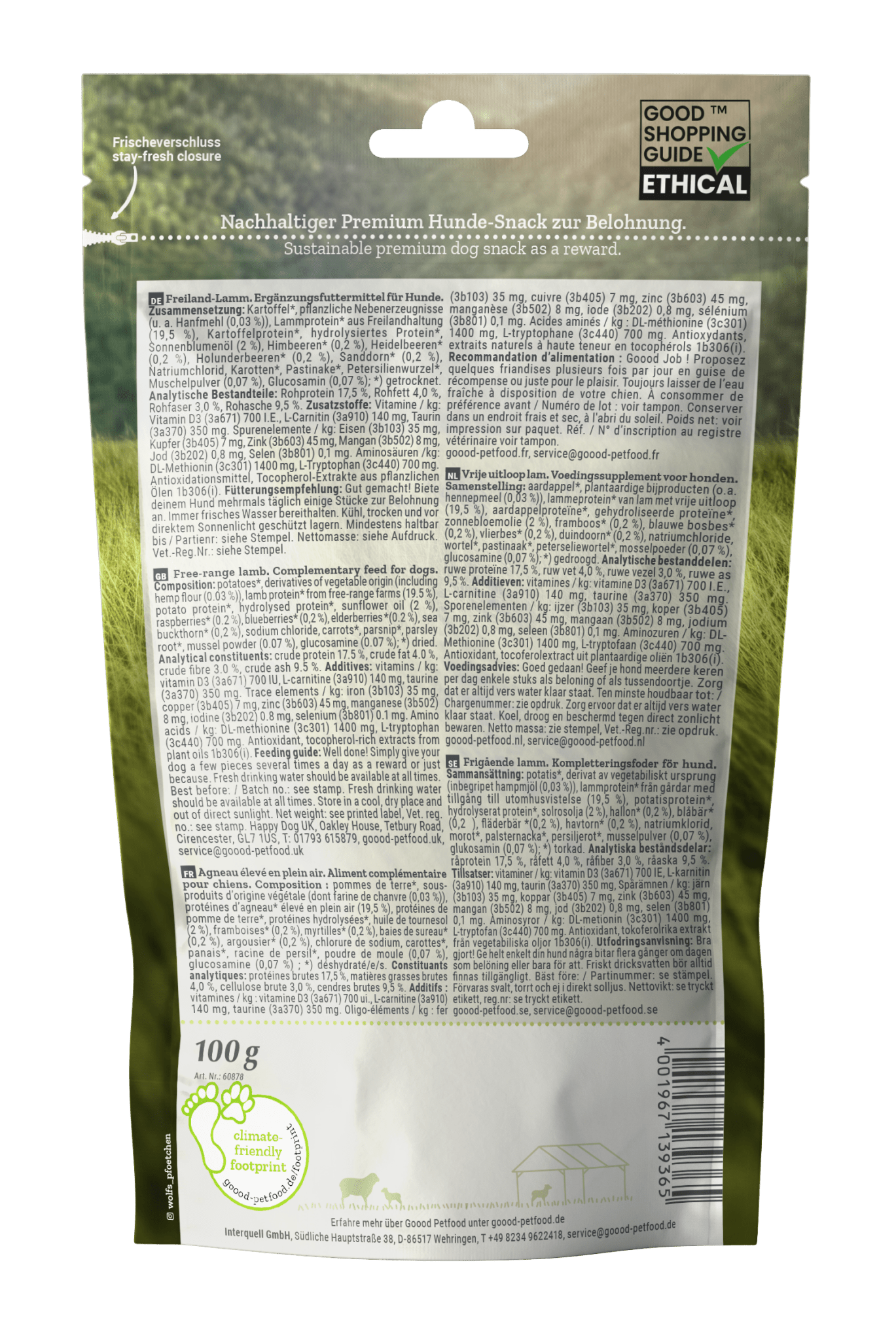 Adult Soft Gooodies - free range lamb dog treats 100g - Pet Supplier Store