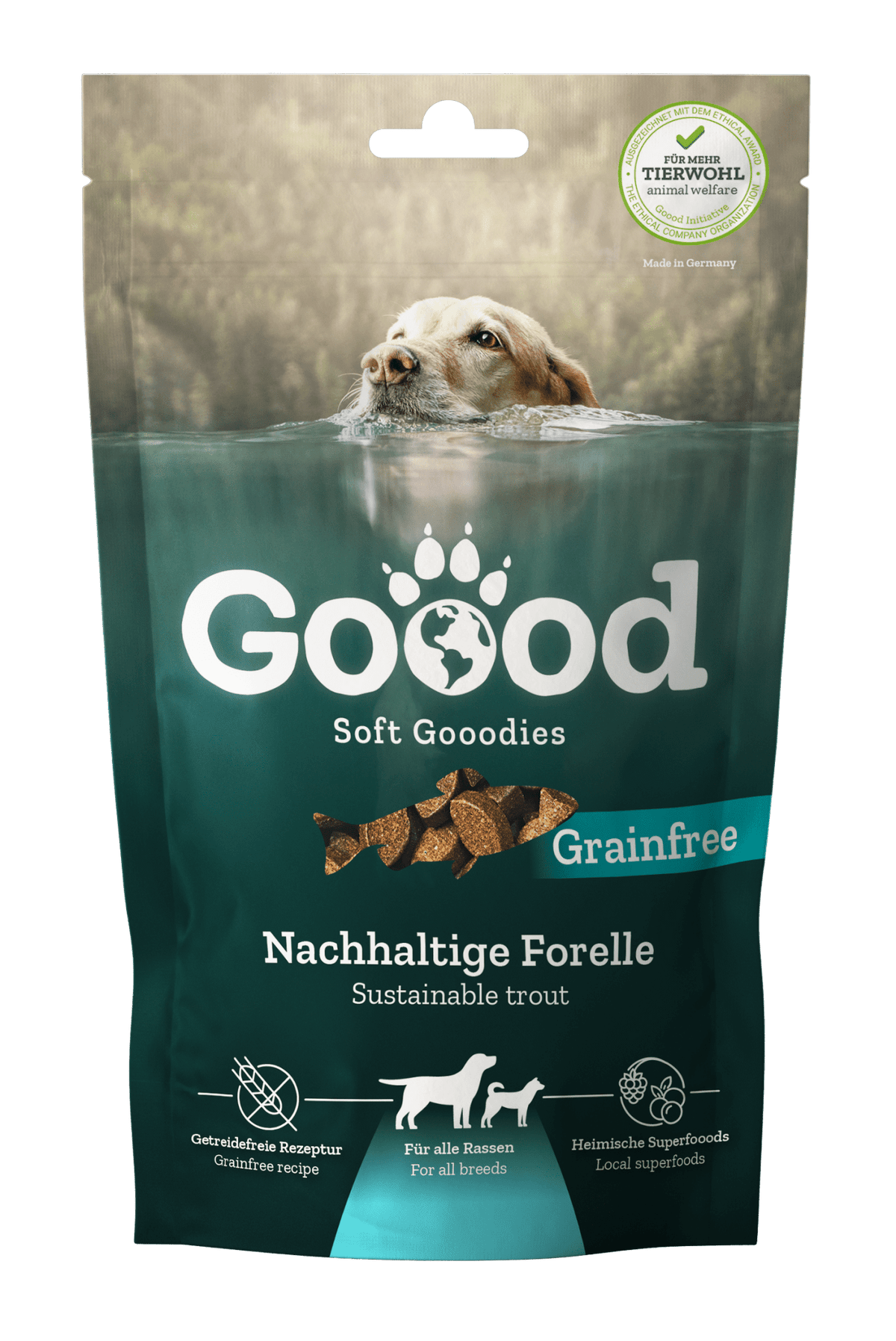 Adult Soft Gooodies - Sustainable Trout dog treats 100g - Pet Supplier Store