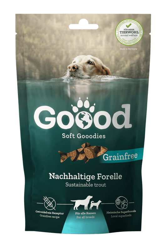 Adult Soft Gooodies - Sustainable Trout dog treats 100g - Pet Supplier Store