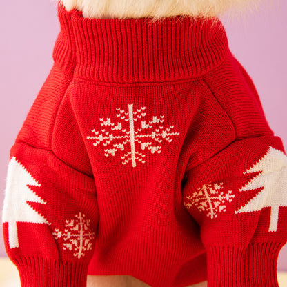 Christmas pet sweater
