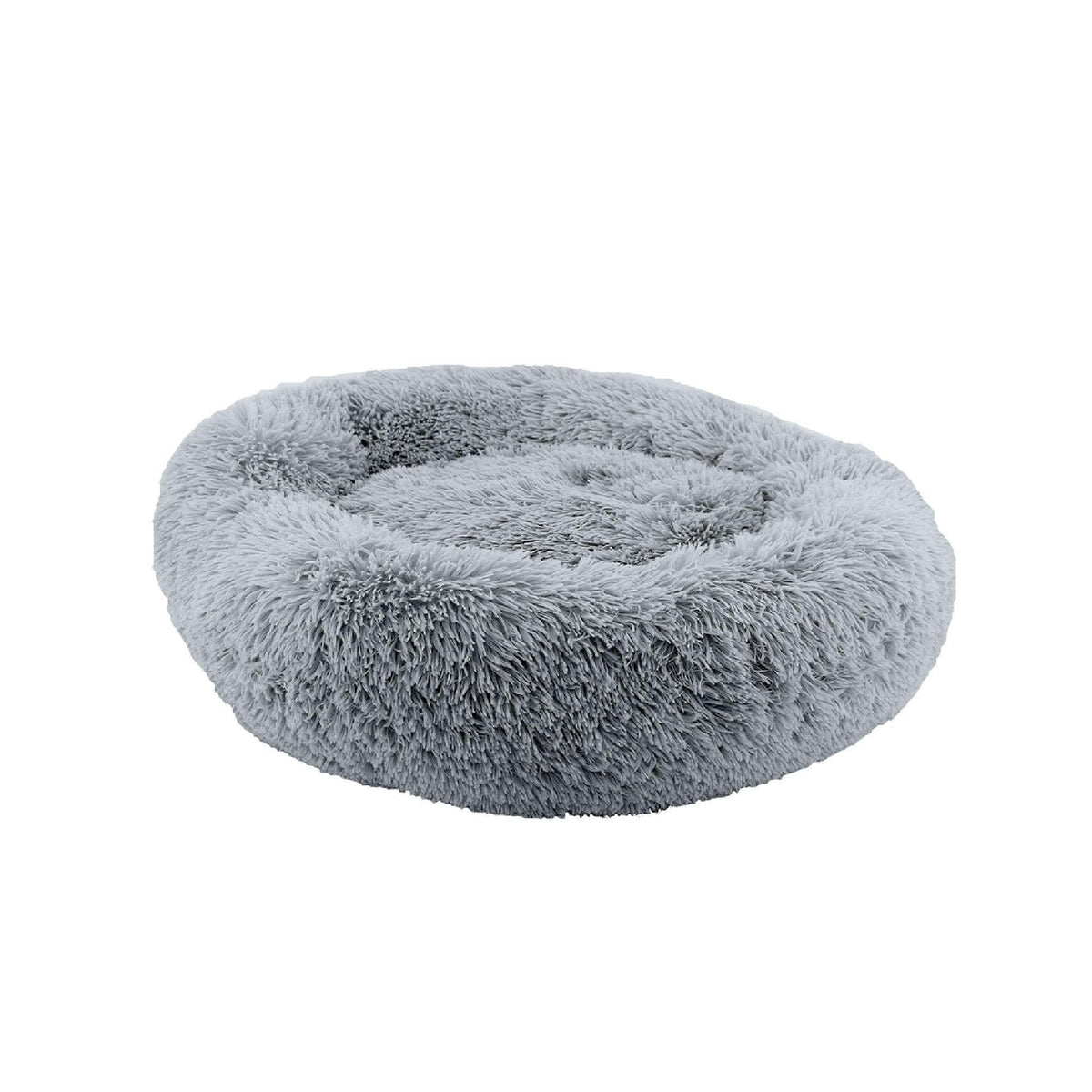 Ancol Sleepy Paws Super Soft Plush Donut Bed Slate Grey 70cm - Pet Supplier Store
