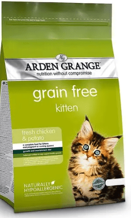 Arden Grange Grain Free Kitten Dry Cat Food with Fresh Chicken & Potato 2kg - Pet Supplier Store