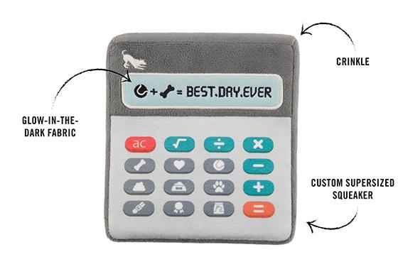 Back To School Doggie Digits Calculator Plush Dog Toy - Pet Supplier Store
