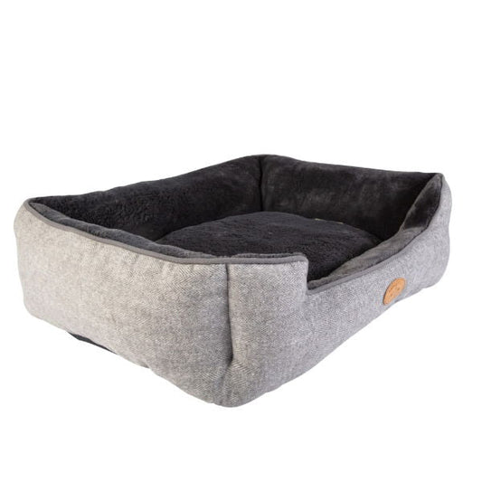Banbury & Co Herringbone Square Bed Faux Small - Pet Supplier Store