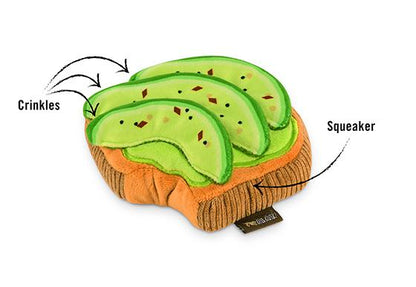 Barking Brunch Avo-Doggo Toast Plush Dog Toy - Pet Supplier Store