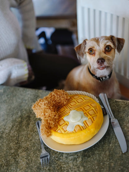 Barking Brunch Chicken & Wooffles Plush Dog Toy - Pet Supplier Store