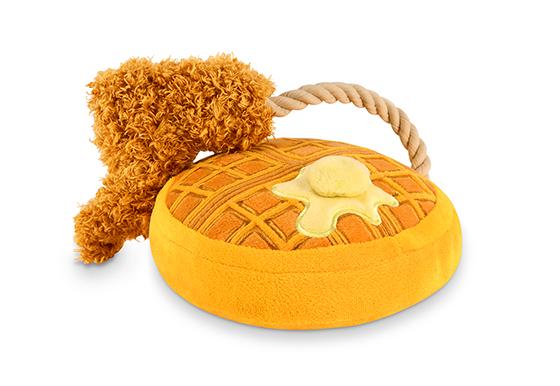 Barking Brunch Chicken & Wooffles Plush Dog Toy - Pet Supplier Store
