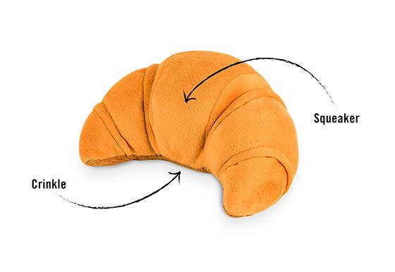 Barking Brunch Pup's Croissant Plush Dog Toy - Pet Supplier Store