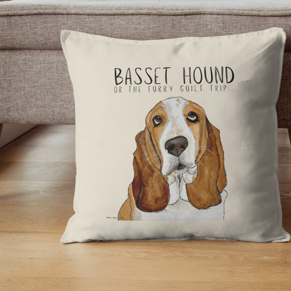 Basset Hound Cushion Cover – Guilt-Tripping in Style! - Pet Supplier Store