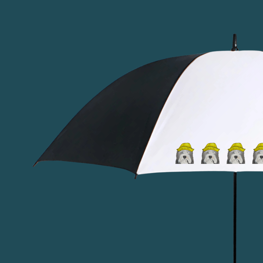 Bearded Collie Golf Umbrella: The Hairicane Handler - Pet Supplier Store