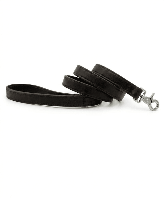 Black Leather Dog Lead - Pet Supplier Store