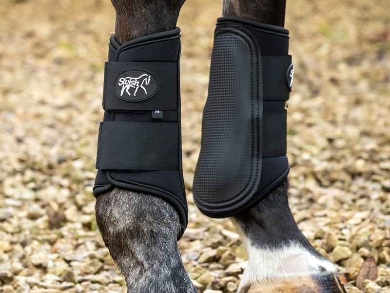 Double Locking Brushing Boots - Black