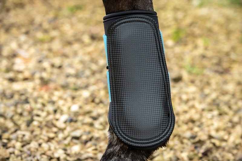 Double Locking Brushing Boots - Blue
