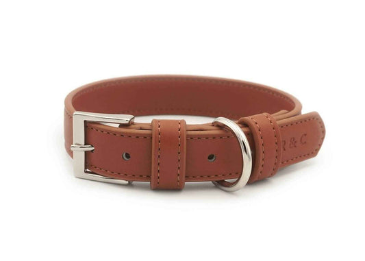 Brown Leather Dog Collar - Pet Supplier Store