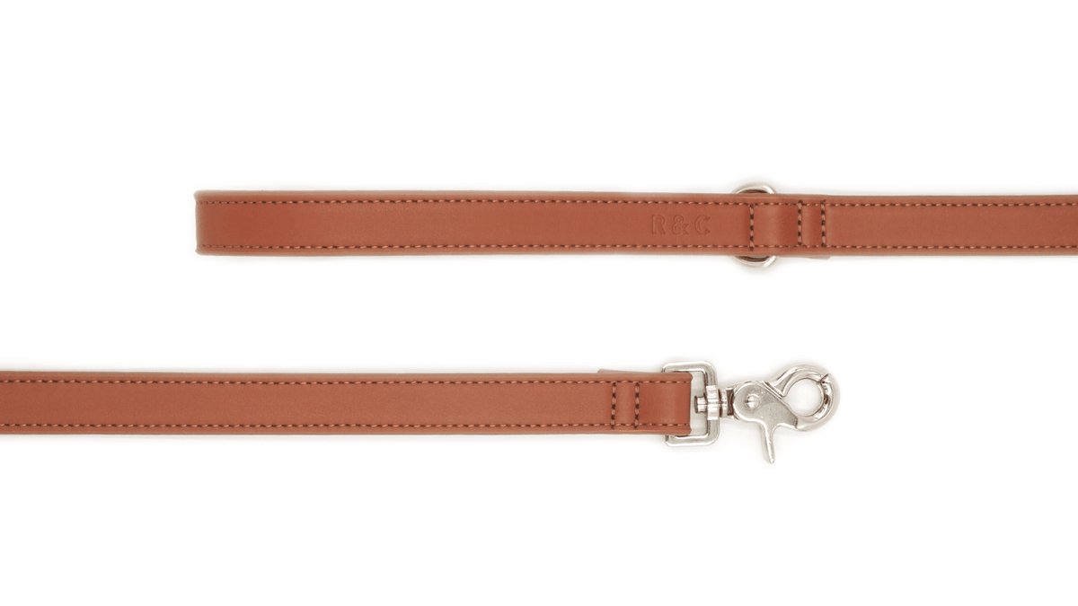 Brown Leather Dog Lead - Pet Supplier Store