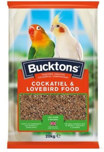 Bucktons Cockatiel & Lovebird 20kg - Pet Supplier Store
