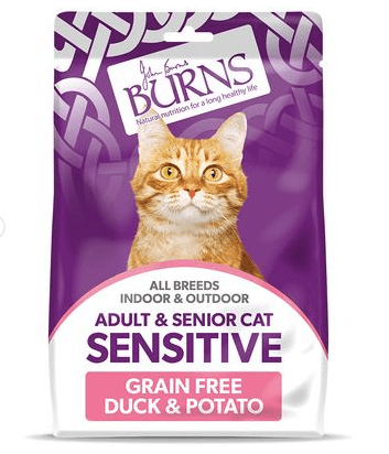 Burns Adult & Senior Cat Sensitive Grain-Free Duck & Potato - Pet Supplier Store