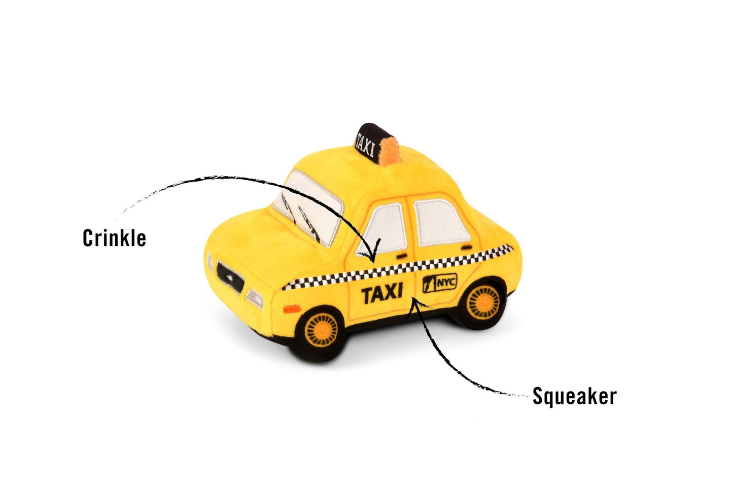 Canine Commute New Yap City Taxi dog toy - Pet Supplier Store