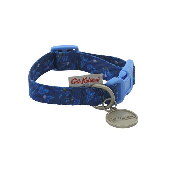 Cath Kidston Flora Fauna Greenwich Flowers Soft Fabric Collar Large - Pet Supplier Store