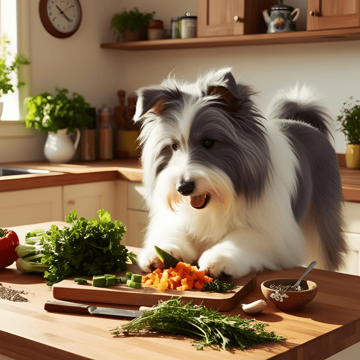 Cheese Tax Enforcer – Bearded Collie Chopping Board of Justice - Pet Supplier Store