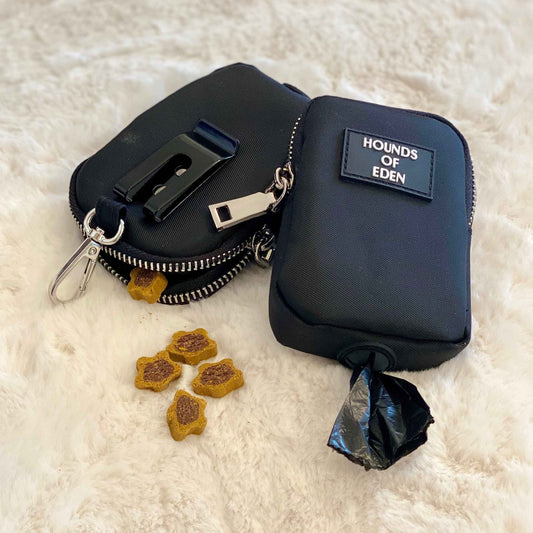 Clip on Dog Treat & poop Bag Pouch - Grey - Pet Supplier Store