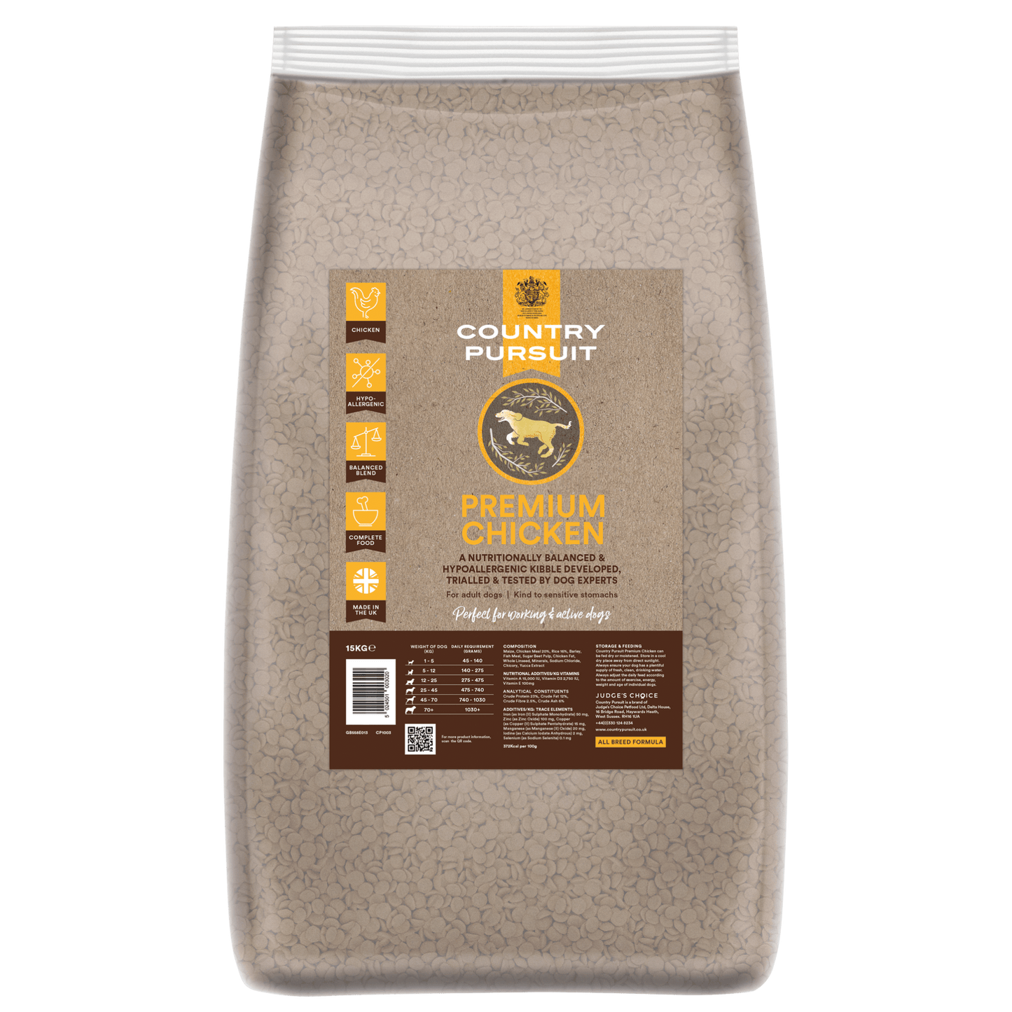 Country Pursuit Chicken & Rice Adult Dry Dog Food 15kg - Premium Range - Pet Supplier Store