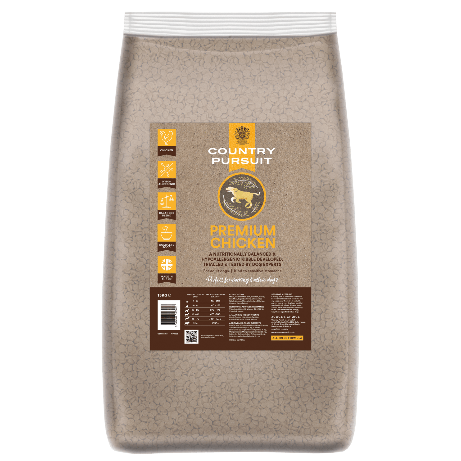 Country Pursuit Chicken & Rice Adult Dry Dog Food 15kg - Premium Range - Pet Supplier Store