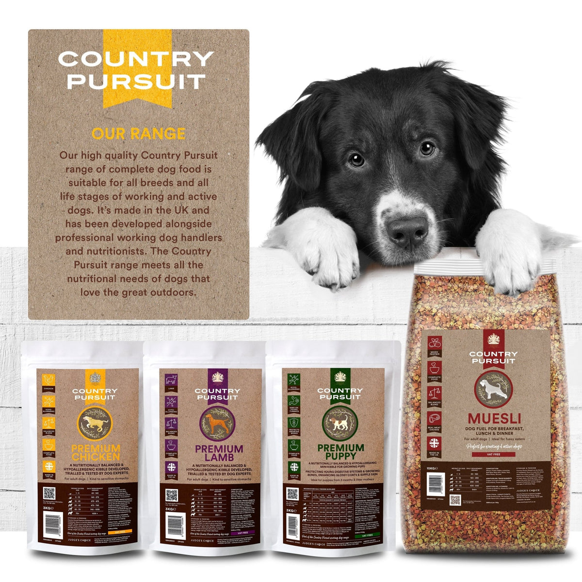 Country Pursuit Chicken & Rice Adult Dry Dog Food 15kg - Premium Range - Pet Supplier Store