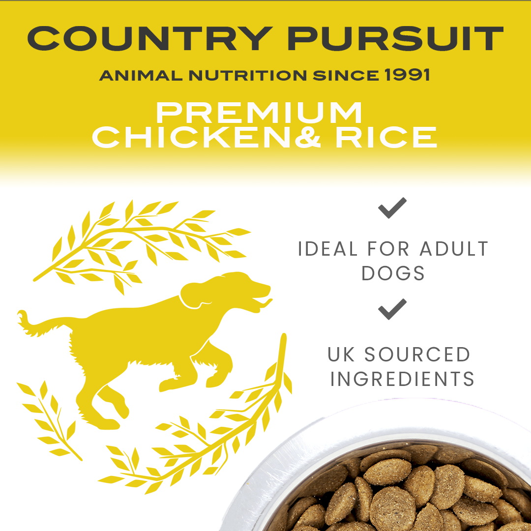 Country Pursuit Chicken & Rice Adult Dry Dog Food 15kg - Premium Range - Pet Supplier Store