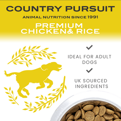 Country Pursuit Chicken & Rice Adult Dry Dog Food 15kg - Premium Range - Pet Supplier Store