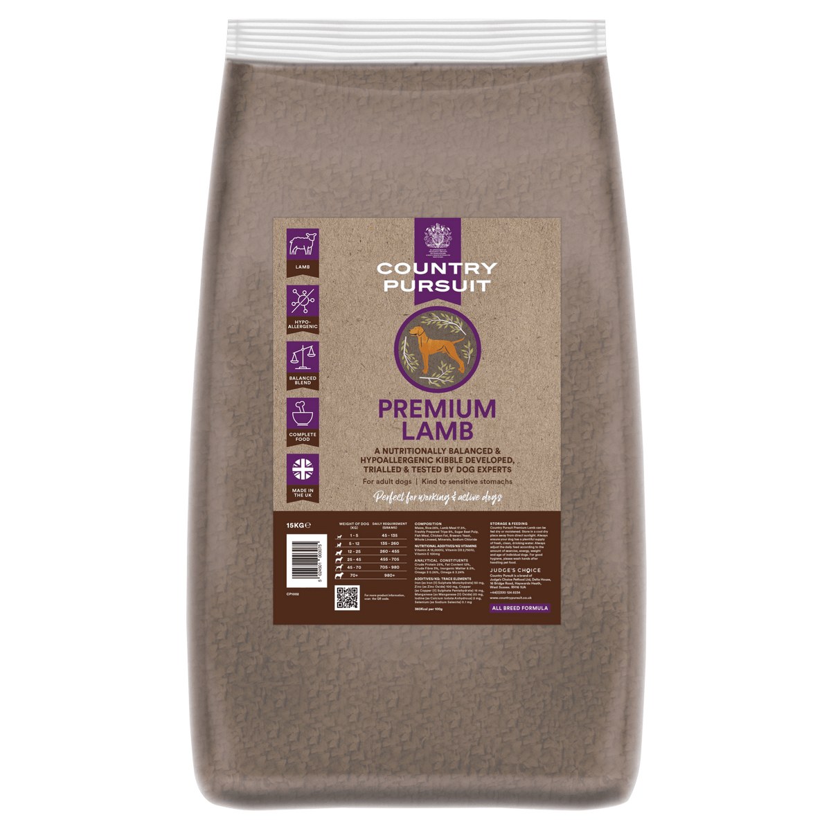 Country Pursuit Lamb, Rice & Tripe 15kg - Premium Range - Pet Supplier Store