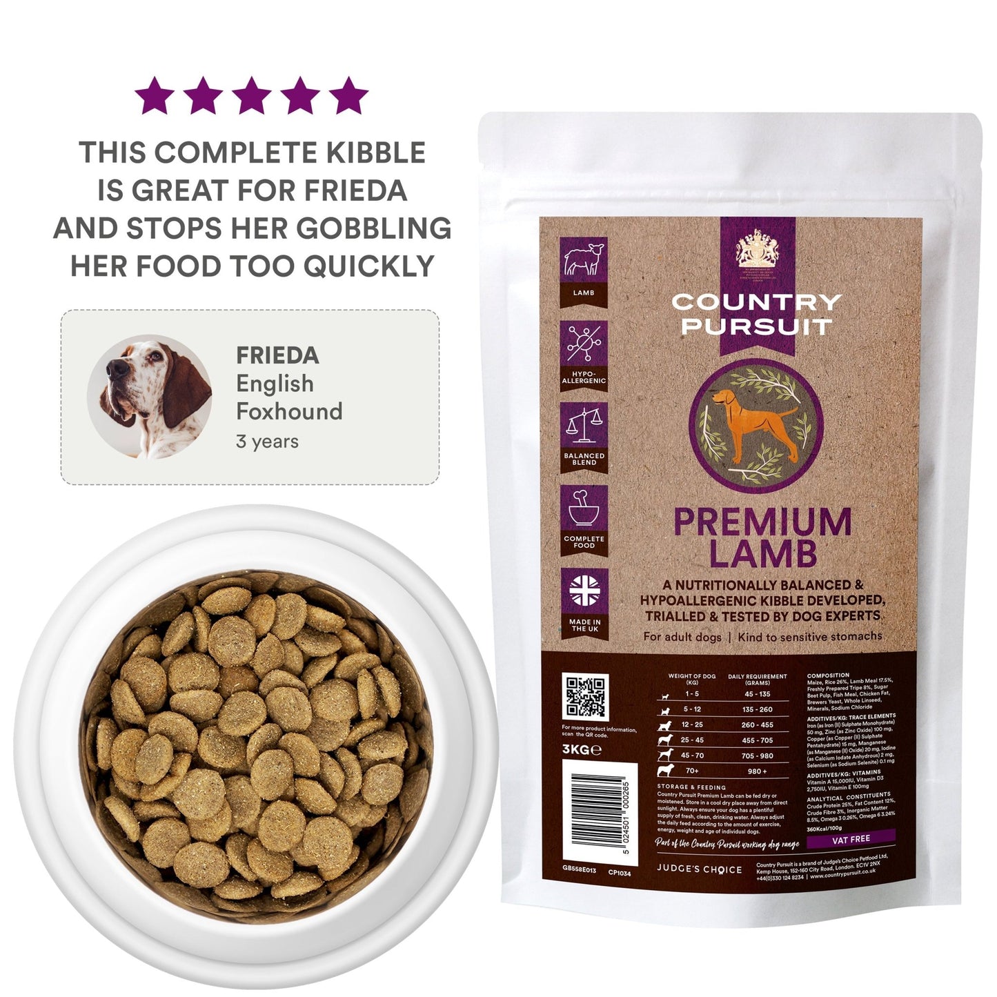 Country Pursuit Lamb, Rice & Tripe 15kg - Premium Range - Pet Supplier Store