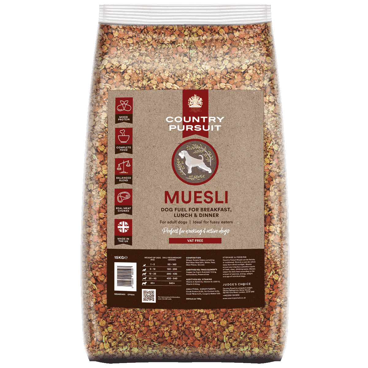 Country Pursuit Muesli Semi-Moist Complete Adult Dry Dog Food 15kg - Pet Supplier Store