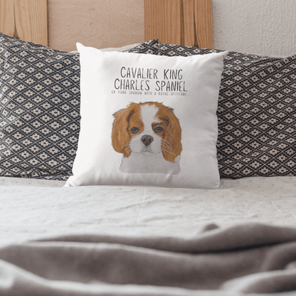 Cushion of the Crown: Cavalier King Charles Spaniel with Royal Shadow Attitude - Pet Supplier Store