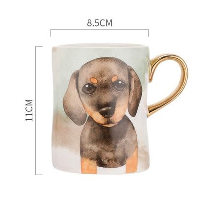 Custom design ceramic shaped dog mug - Pet Supplier Store