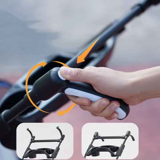 4-Wheel Portable Pet Stroller With Breathable Mesh Puppy Stroller Cat Stroller--black