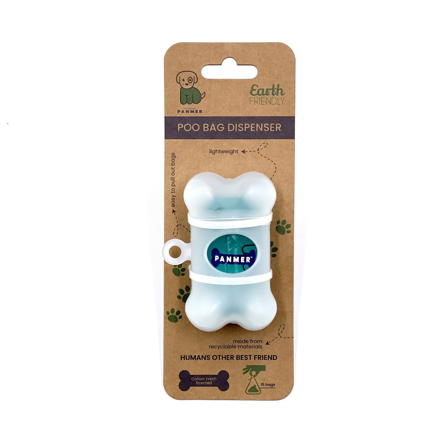 Poo Bag Dispenser + FREE ROLL