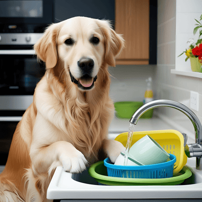 Dishes? Really? Not Fetch? – Golden Retriever Tea Towel - Pet Supplier Store
