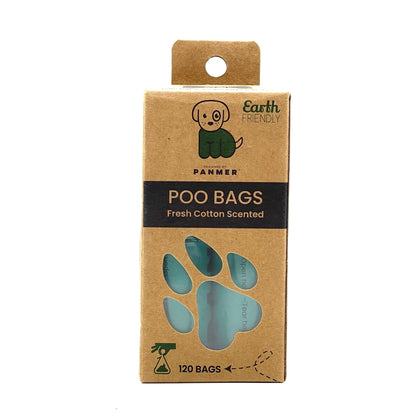 Dog Poo Bags Super Strong, Leak Proof, Fresh Cotton Scented Rolls (120 Bags) - Pet Supplier Store