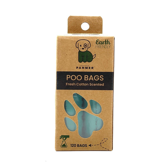 Dog Poo Bags Super Strong, Leak Proof, Fresh Cotton Scented Rolls (120 Bags) - Pet Supplier Store