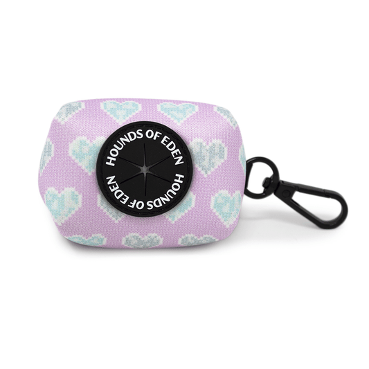 Don’t Go Barking My Heart - Pink and Teal hearts Poop Bag Holder - Pet Supplier Store