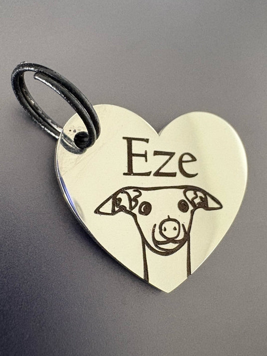 Engraved Dog Tags - Heart - Pet Supplier Store