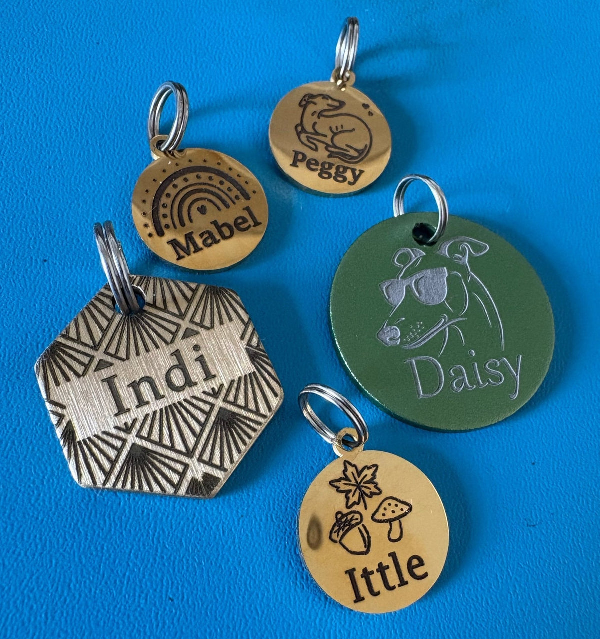 Engraved Dog Tags - Heart - Pet Supplier Store