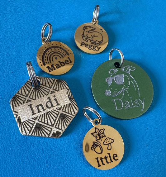 Engraved Dog Tags - Round - Pet Supplier Store