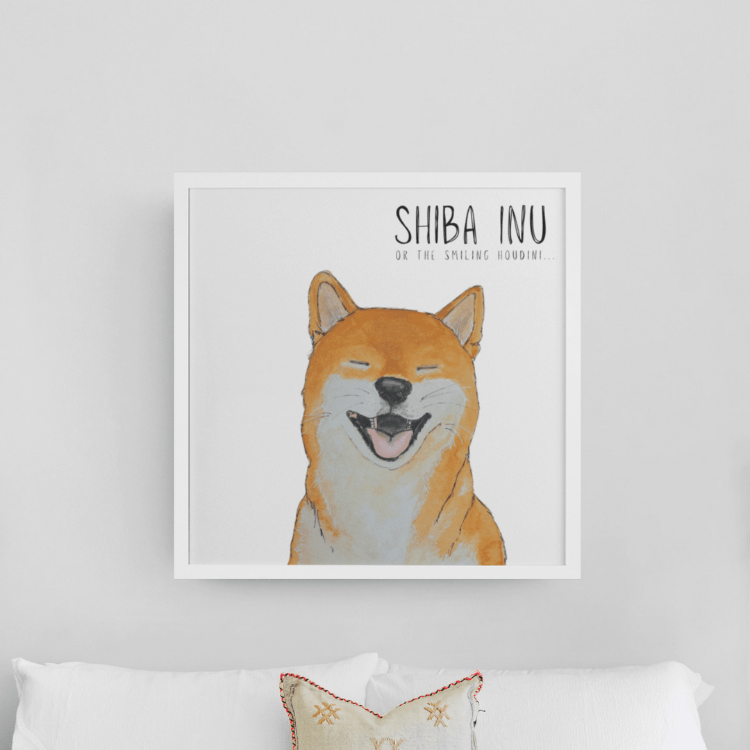 Escape Artist Elegance: The Shiba Wall Print - Pet Supplier Store