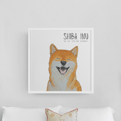 Escape Artist Elegance: The Shiba Wall Print - Pet Supplier Store