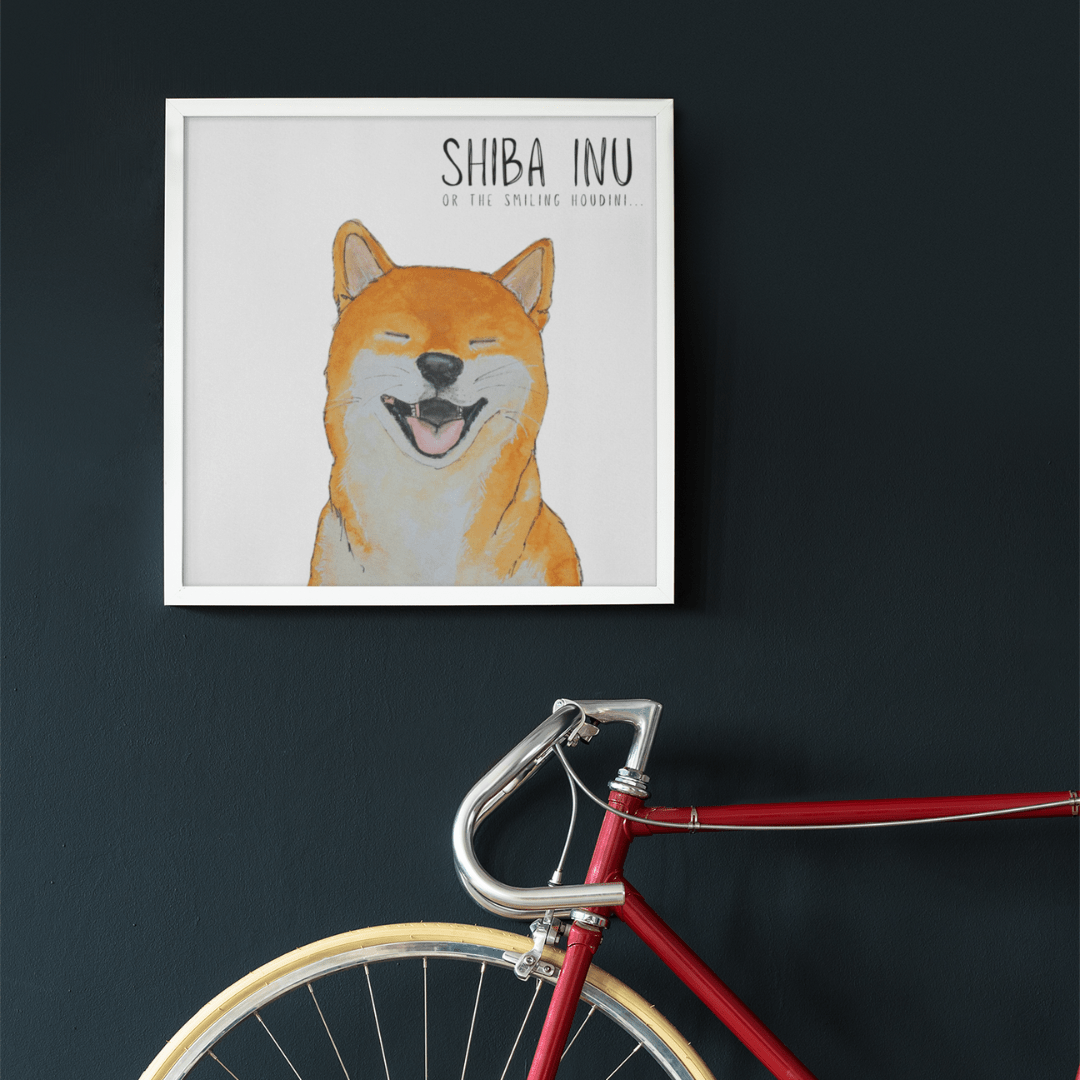 Escape Artist Elegance: The Shiba Wall Print - Pet Supplier Store