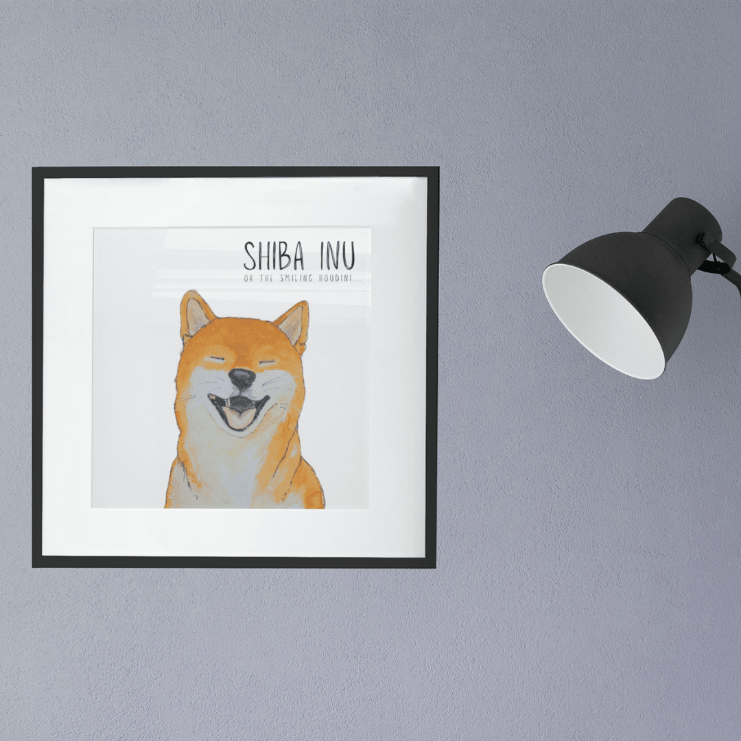 Escape Artist Elegance: The Shiba Wall Print - Pet Supplier Store