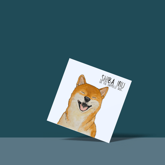 Escape Plans & Birthday Barks” – Shiba Inu Greeting Card - Pet Supplier Store