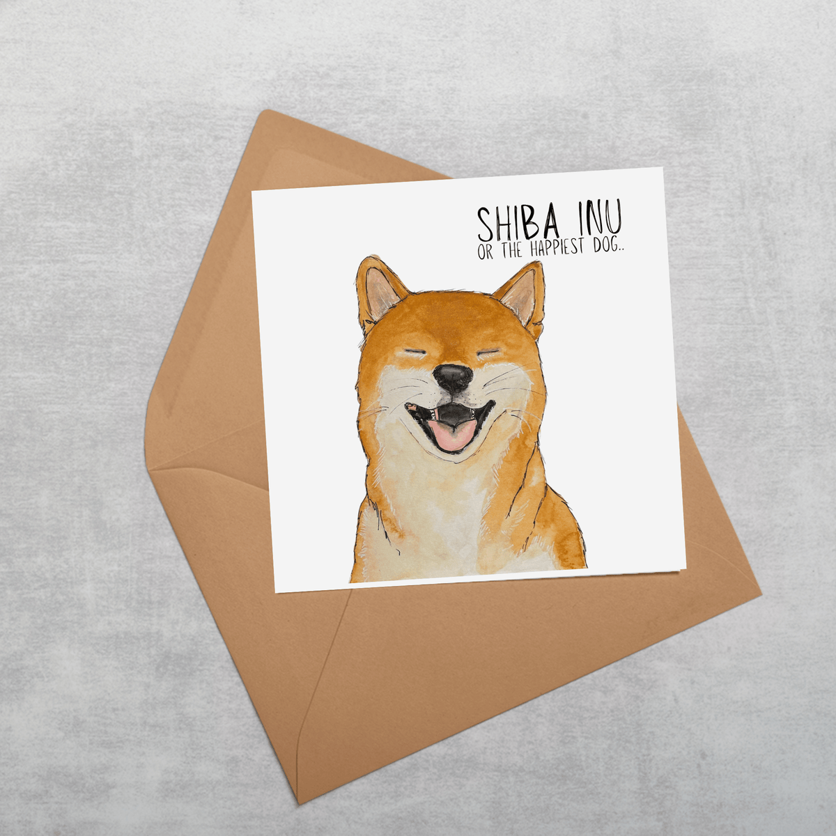 Escape Plans & Birthday Barks” – Shiba Inu Greeting Card - Pet Supplier Store